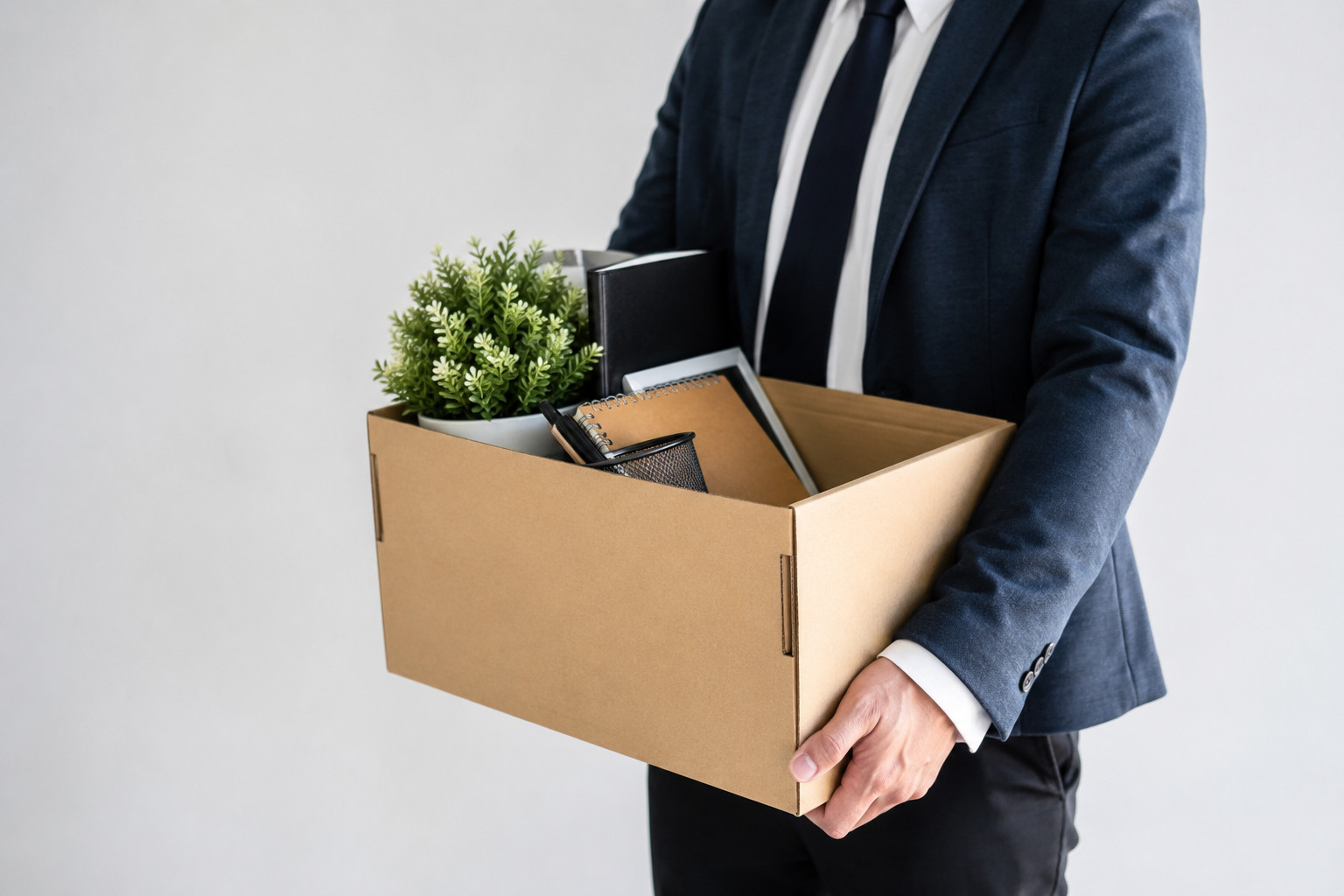 Man Carrying Box Has Been Dismissed